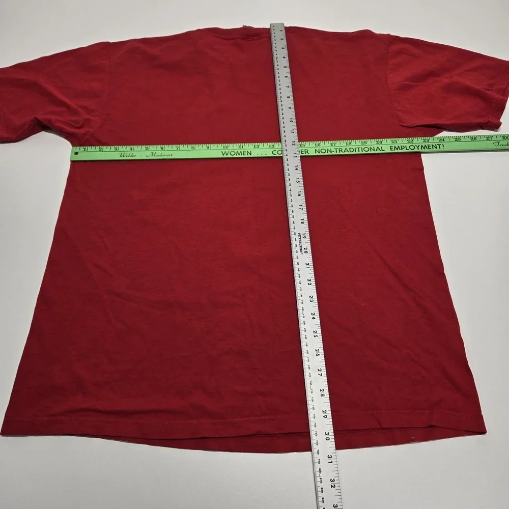 Vintage Old Navy Shirt Mens Large Red Short Sleeve Y2K Faded‎ Essential 90s